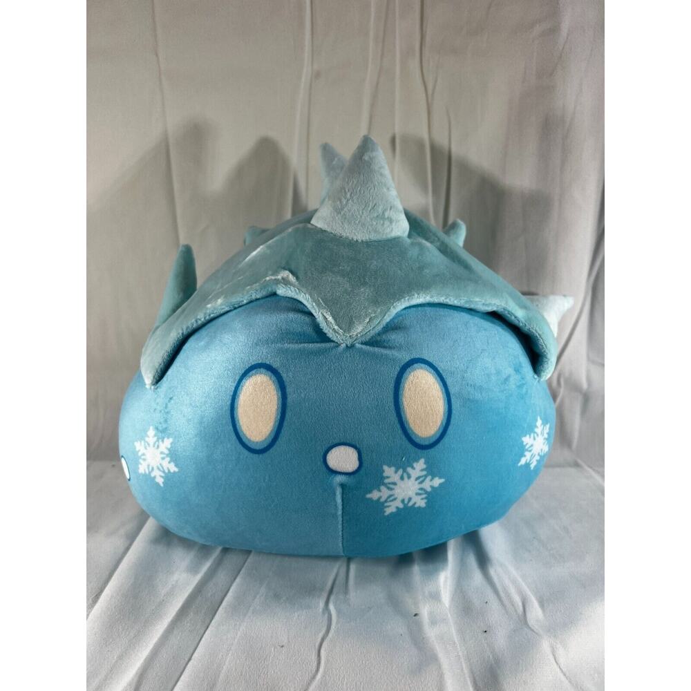 Genshin Impact Cryo Slime 10" Blue Ice Anime Plush Toy Collector Pillow Soft NEW